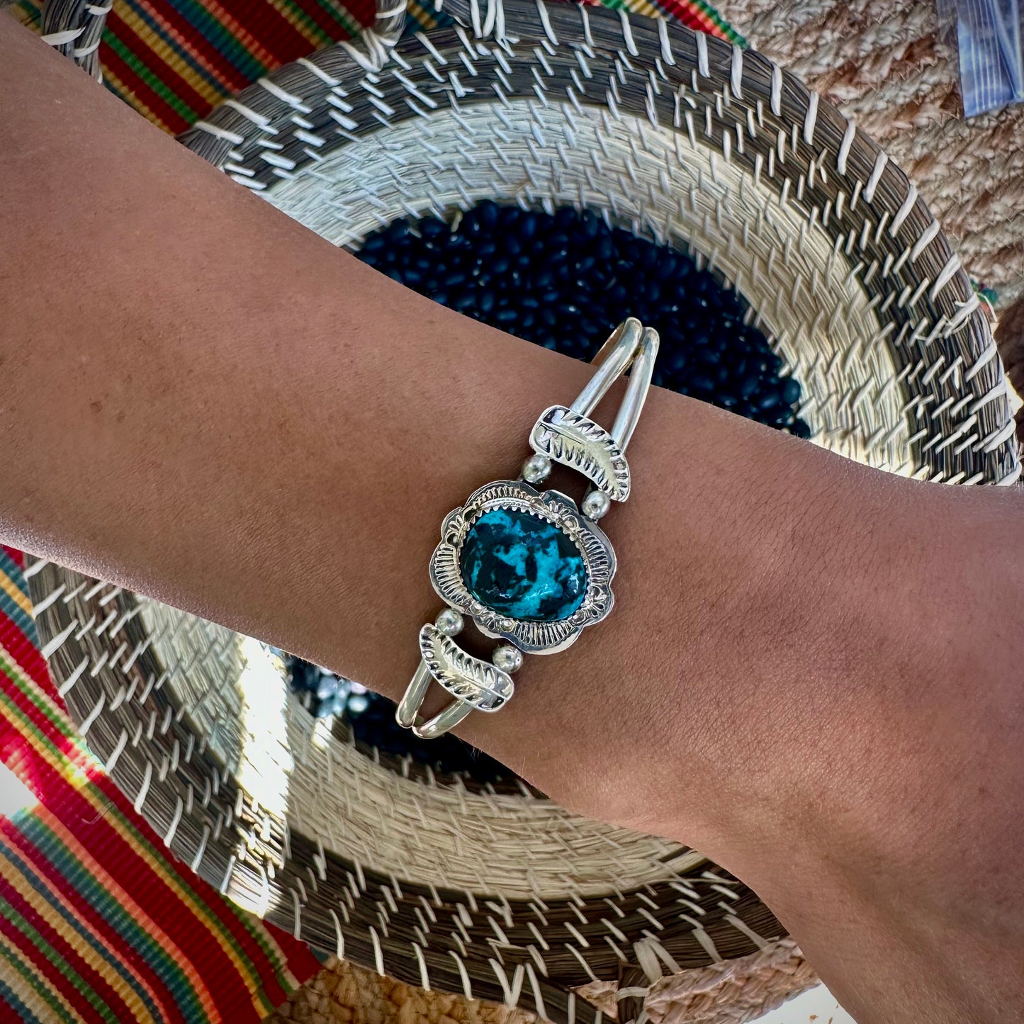 Native American stacker cuff bracelet