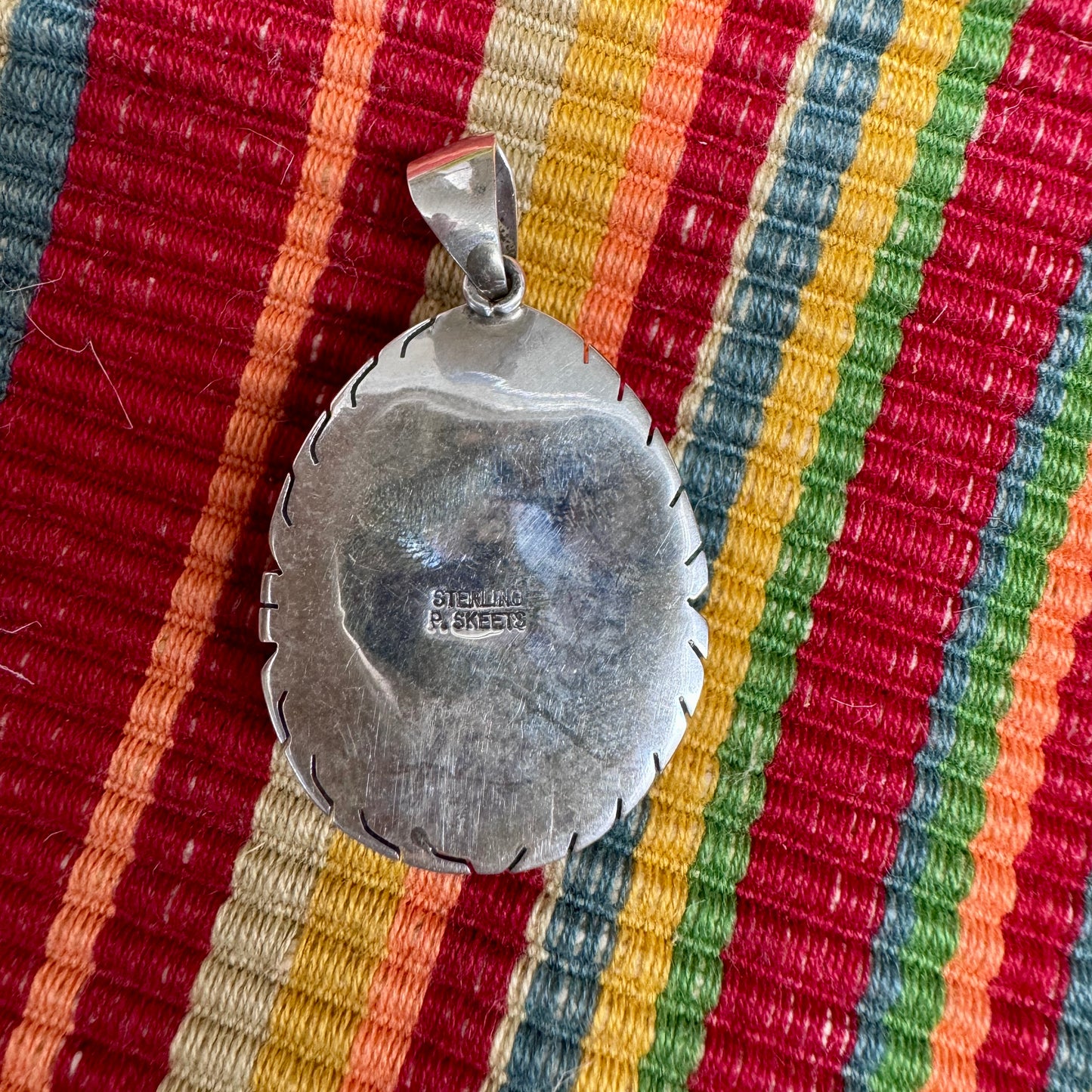 Web Turquoise Cabochon Pendant