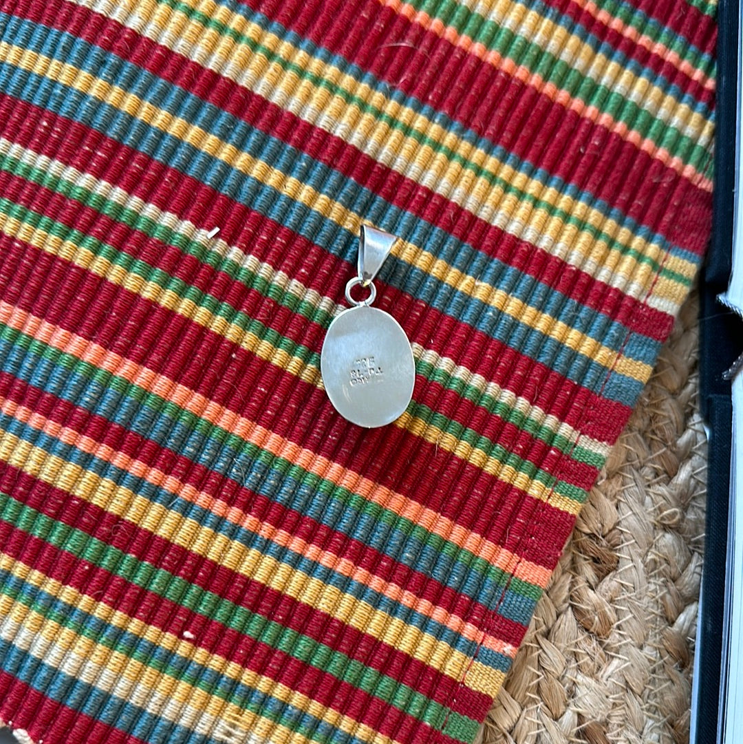 Vintage Taxco Moon stone pendant