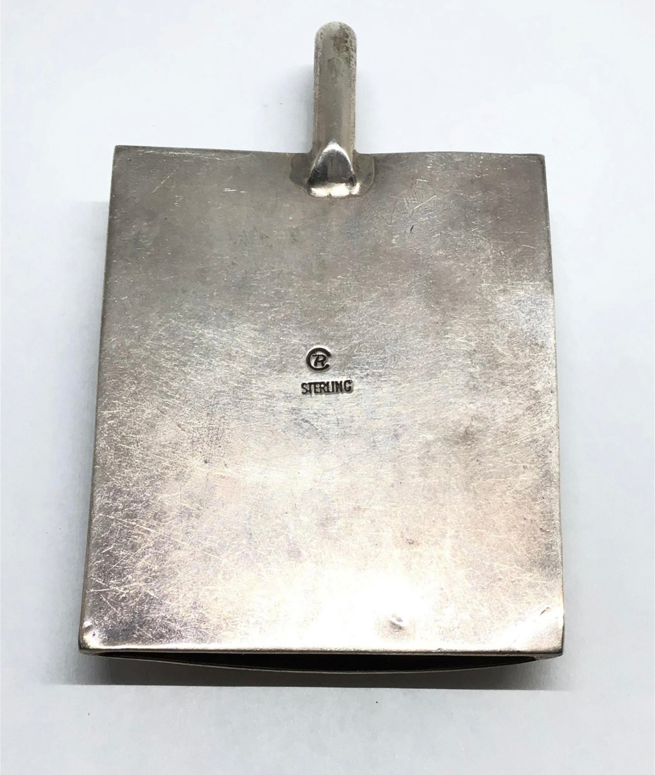 sterling pendant with large malachite inlay
