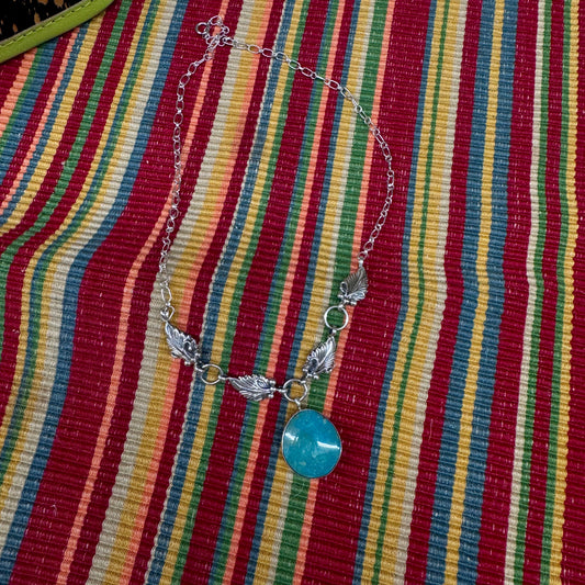 Verley Betone Turquoise and silver necklace