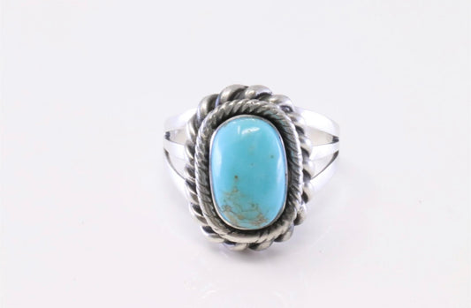 Navajo Sterling Silver Turquoise Ring