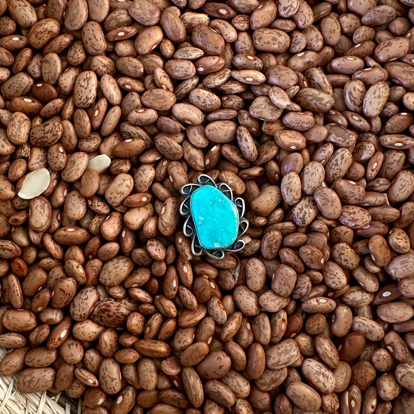 Navajo Betta Lee Sterling Silver Turquoise Ring