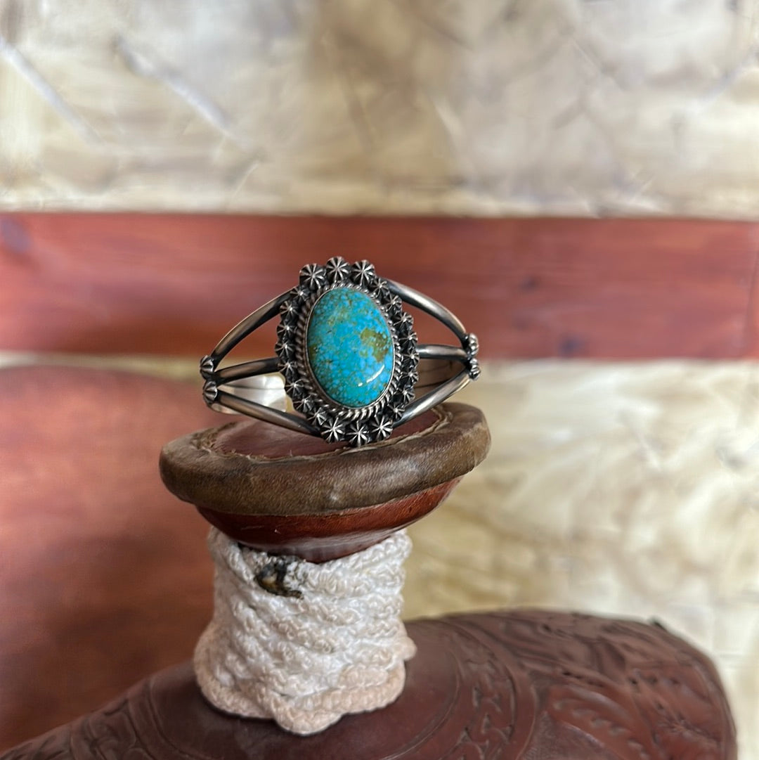 sterling silver turquoise cuff