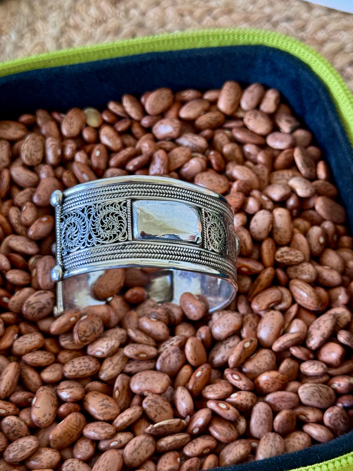 Thick Silver Detail Cuff