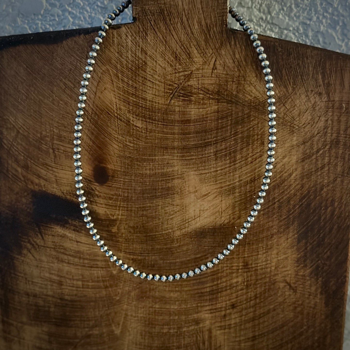 Sterling silver oxidized pearls