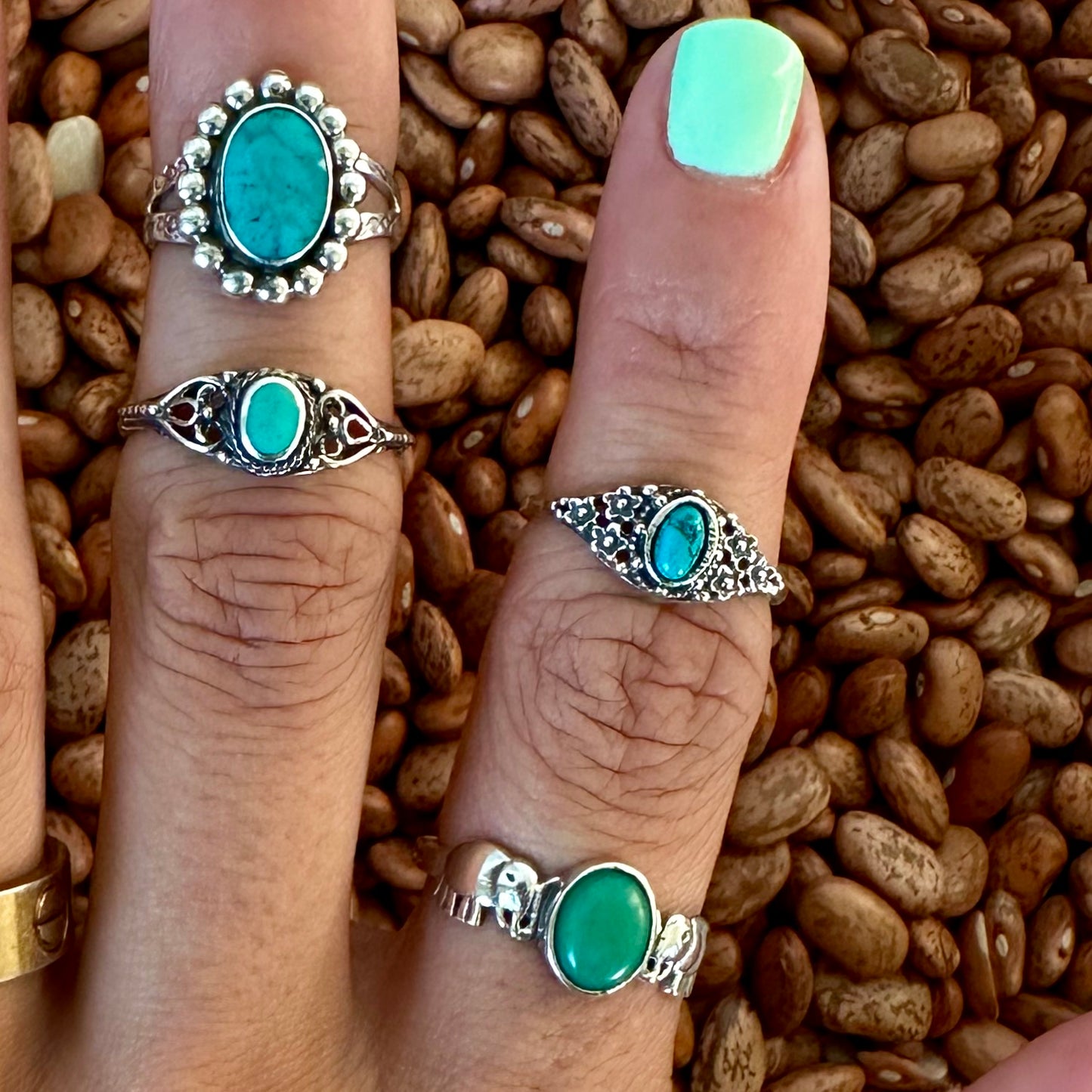 Turquoise Ring Bundle