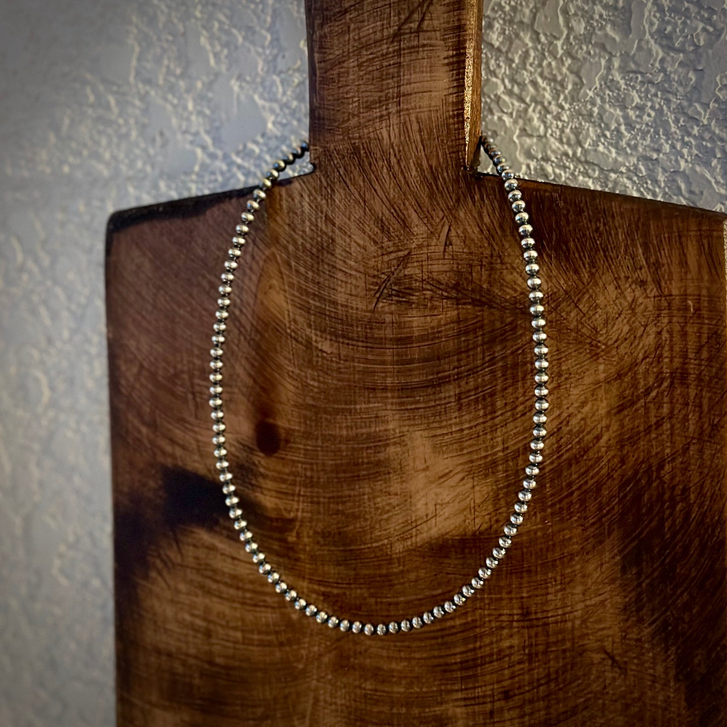 Sterling silver oxidized pearls