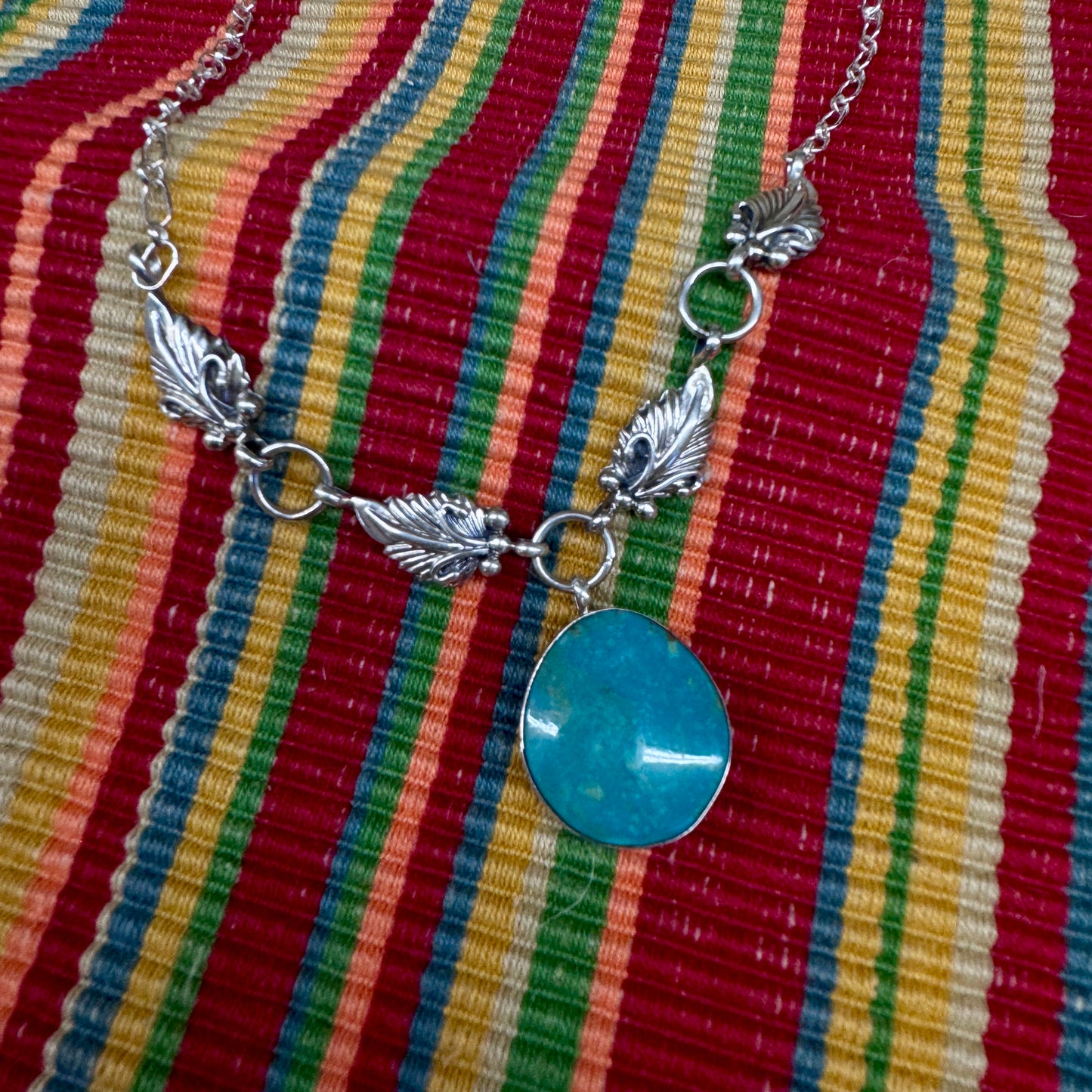 Verley Betone Turquoise and silver necklace