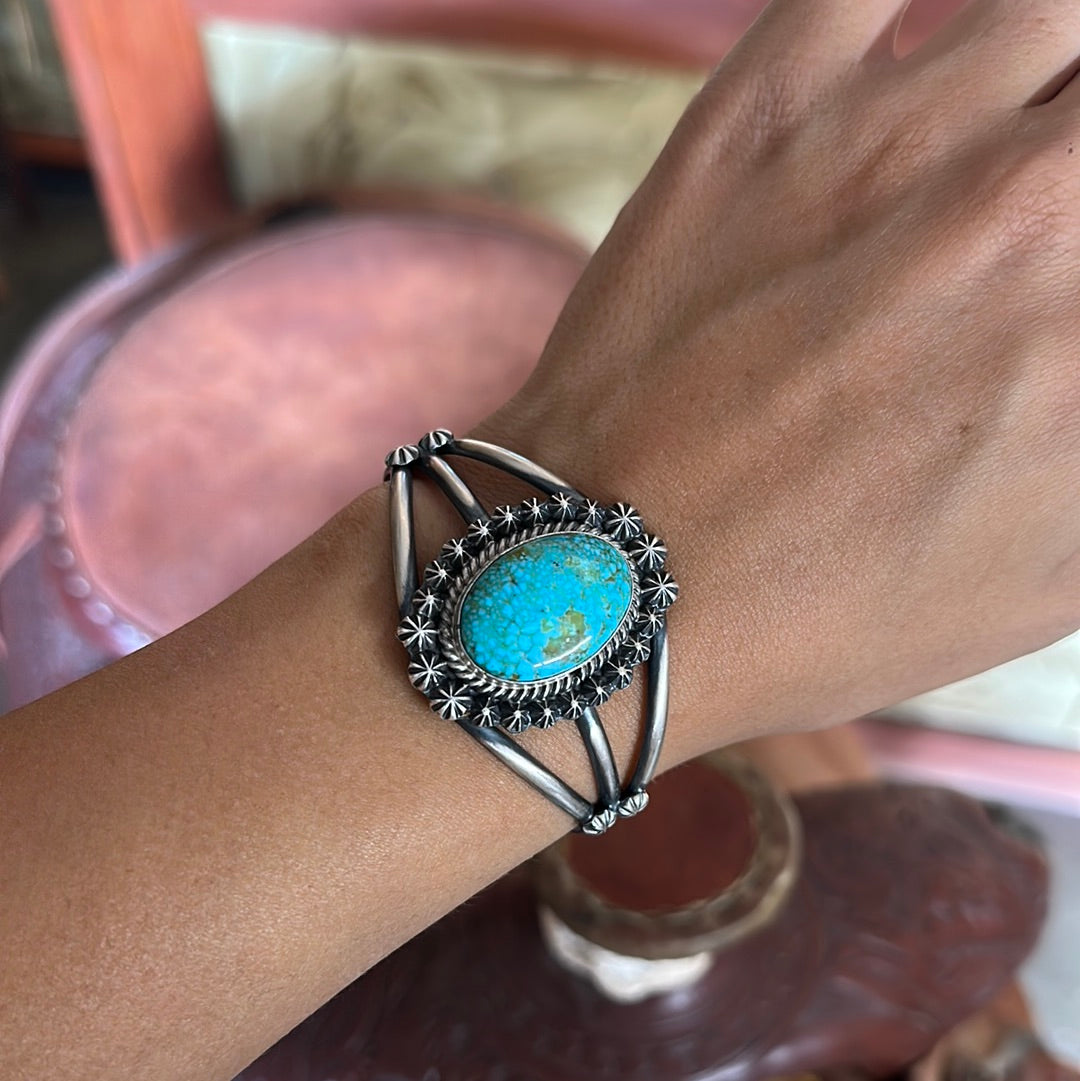 sterling silver turquoise cuff