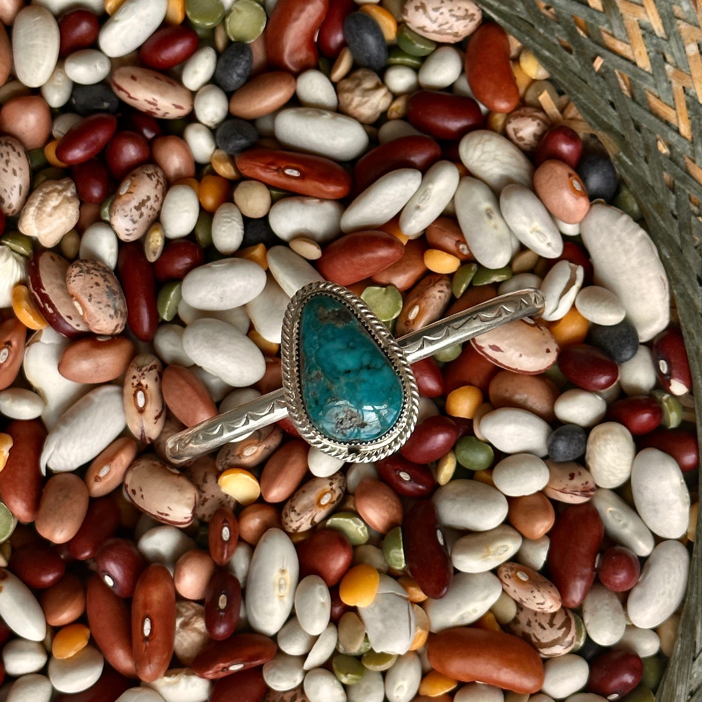 Navajo Sterling Silver Turquoise Bracelet Cuff